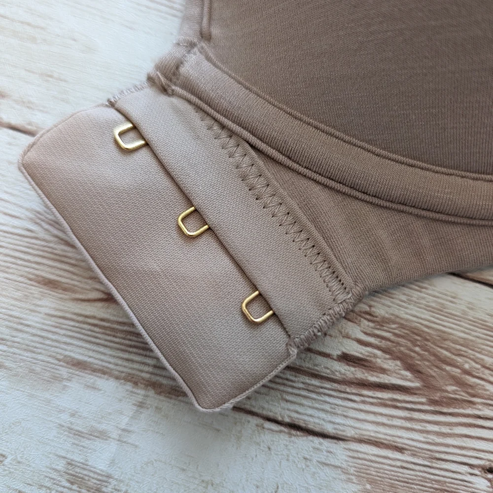 Thirdlove beige lightly lined wirefree front close nursing pumping bra size 36A - Picture 7 of 8